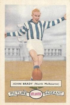 1958 Atlantic Petrol Stations Victorian League Stars #81 John Brady Front